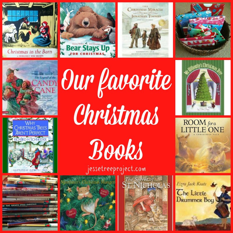 Our favorite Christmas book collage
