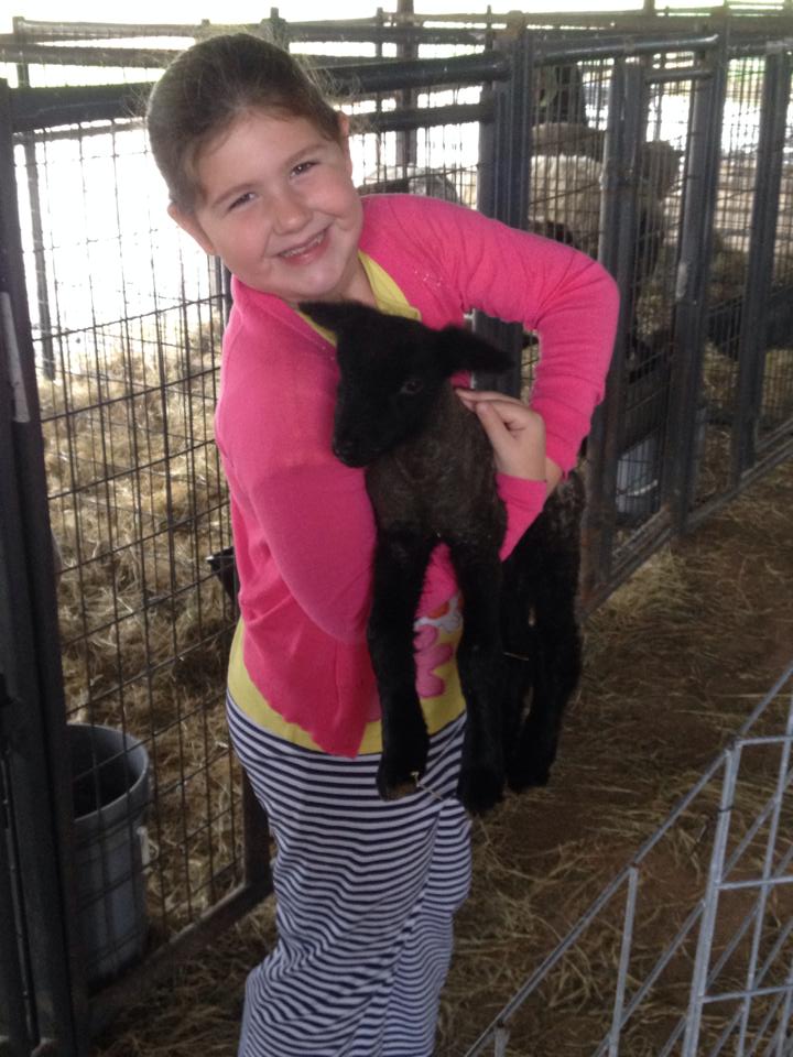 Laney with lamb